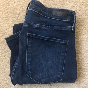 Abercrombie & Fitch Women's High Rise Jeans - Dark Blue